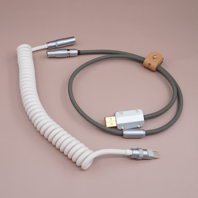 Heavy Duty Connector Coupled Mechanical Keyboard Cable Docking Circular Plug Socket