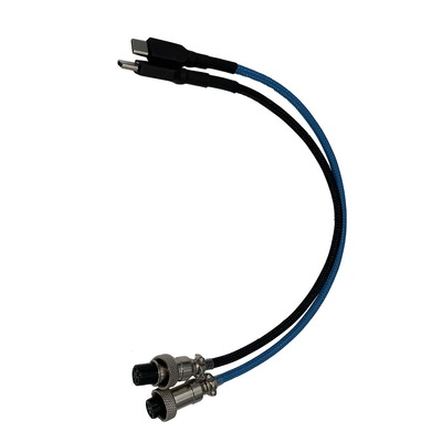 Mechanical Keyboard Cable 5-pin GX12 Aviation Connector Coupled Nylon Braided