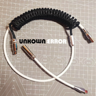 Mechanical Keyboard Cable Audio Microphone Metal XLR 4P Connector Coupling Type-C Port