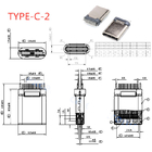 24P USB 3.1 Type C Receptacle 24-pin Fast Charging Port Female Socket Jack PCB Connector