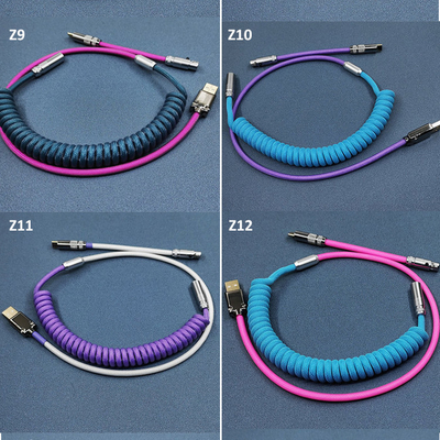 Sectional Type Keyboard USB Type-C Cable Audio Connector Coupling For Mechanical Keyboard