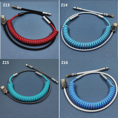 Sectional Type Keyboard USB Type-C Cable Audio Connector Coupling For Mechanical Keyboard