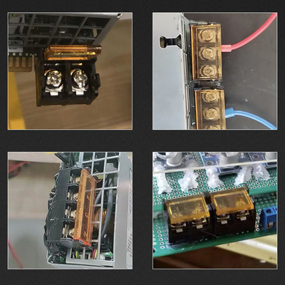 9.5mm / 0.375" Barrier Screw Terminal Blocks Side Pin Mounting