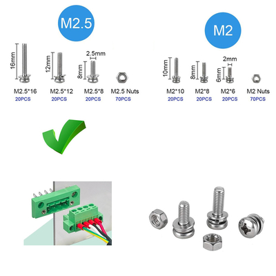 5.08 mm pitch Feed Through Flange Screw Terminal Blocks Dismountable