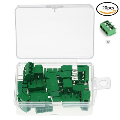 Dual Side Prototype PCB Board Kit 5.0mm Screw Terminal blocks 2.54mm Pin header Strip 40pcs