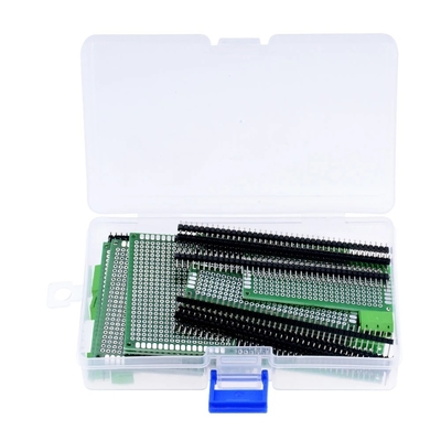 Dual Side Prototype PCB Board Kit 5.0mm Screw Terminal blocks 2.54mm Pin header Strip 40pcs