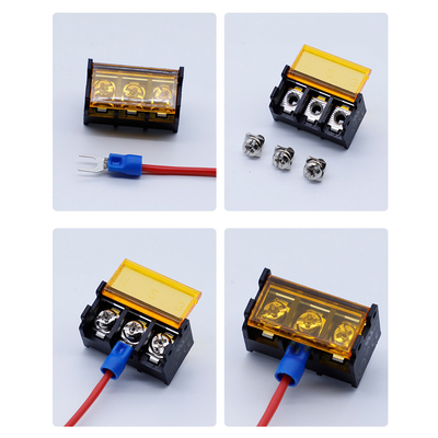 9.5mm / 0.375" Barrier Screw Terminal Blocks Side Pin Mounting