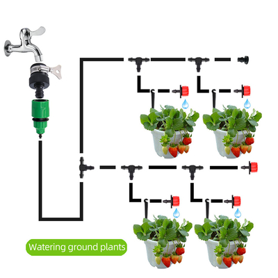 30 Meters Garden Hose Fittings Watering Drip Irrigation System Set Automatic Timer Switch