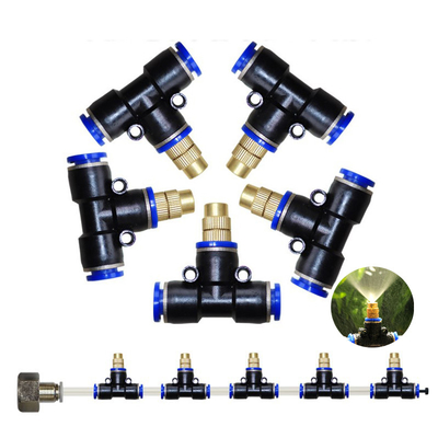 Atomization Water Misting Brass Nozzle Connectors Low Pressure Watering Irrigation Accessories