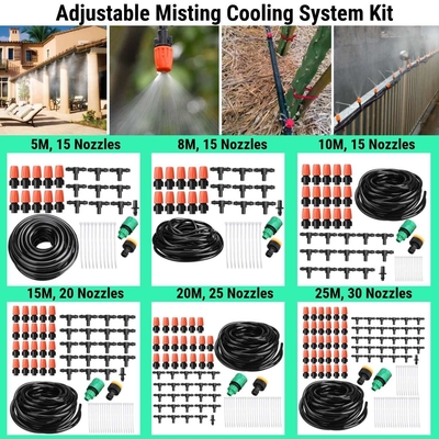 5m 15m 25m Drip irrigation Watering System Kit Garden Micro Water Sprinklers Mist Spray Cooling Set