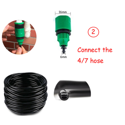 5m 15m 25m Drip irrigation Watering System Kit Garden Micro Water Sprinklers Mist Spray Cooling Set