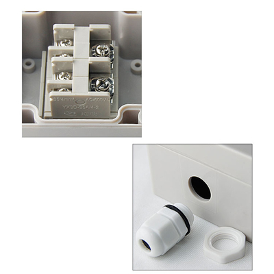 Lighting Cable Wiring Project Junction Box 83*81*56mm Plastic Enclosure with Connectors Waterproof