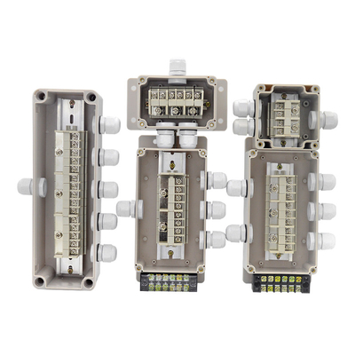 Lighting Cable Wiring Project Junction Box 83*81*56mm Plastic Enclosure with Connectors Waterproof