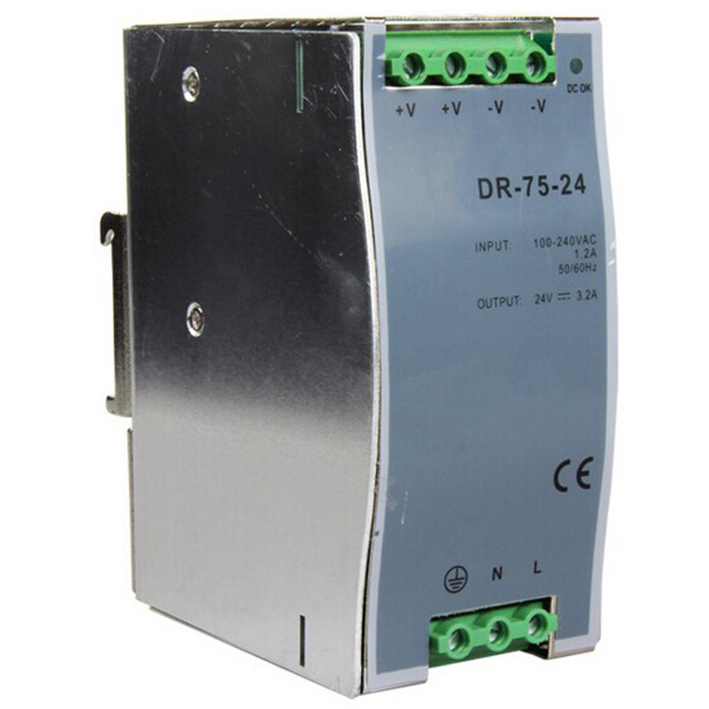 DR-75-24 75W 24V 3.2A DC Output Din Rail Switching Mode Power Supply