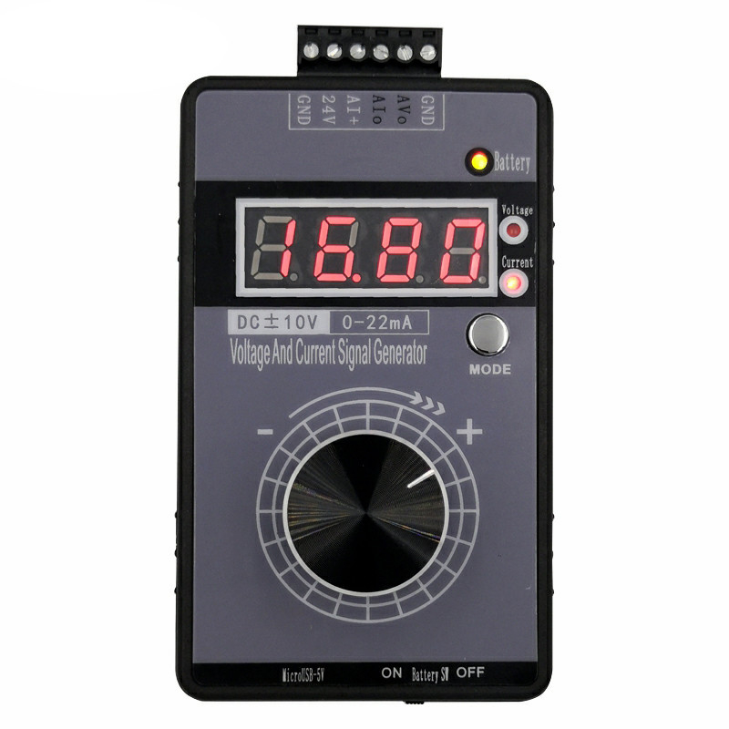 0-5V 0-10V 4-20mA Signal Generator Adjustable Voltage Current Signal -10V 0-22mA Source Simulator