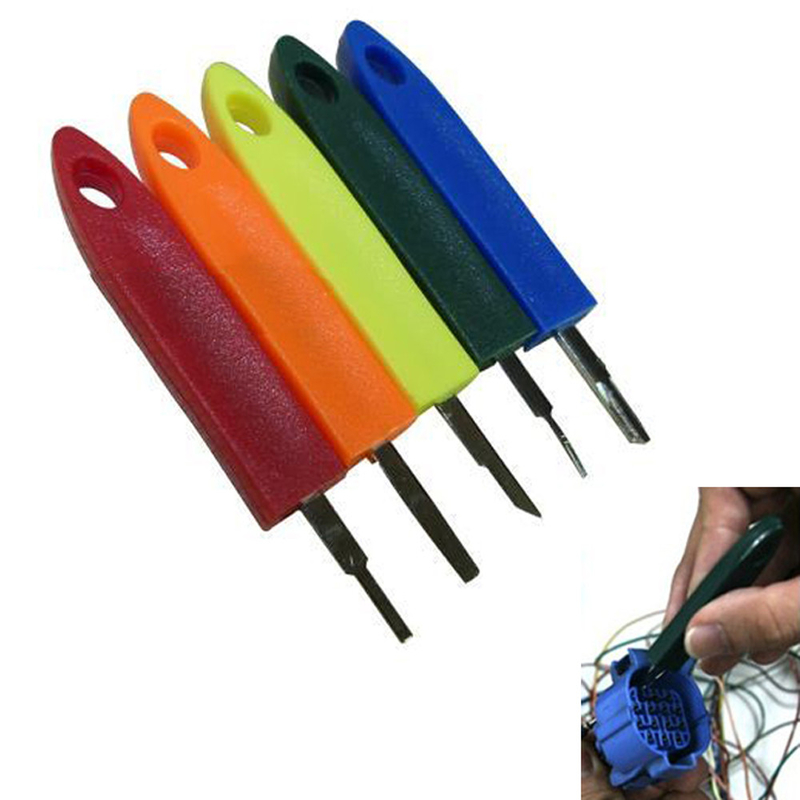 5pcs Screwdrivers Car Wire Harness Terminals Pin Remover Release Tool Set Kit