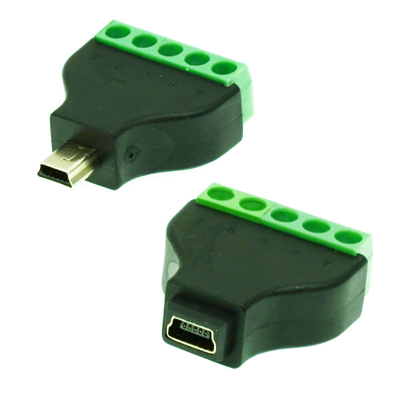 USB Type A Female Right Angle Jack Breakout Board Terminal Block Connector.