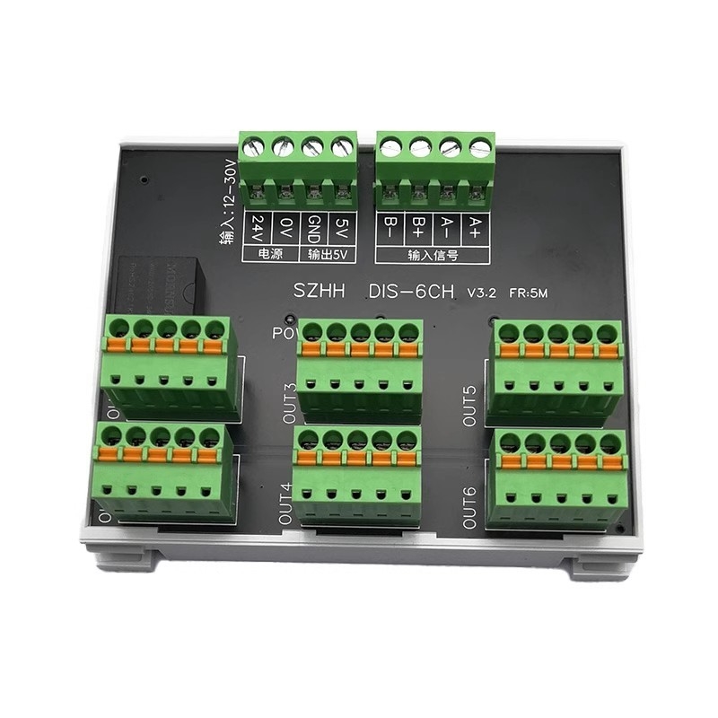 Stepping Timing Motor Pulse Singals Splitter Distributor 1 In 6 Out To Control Servo Drivers