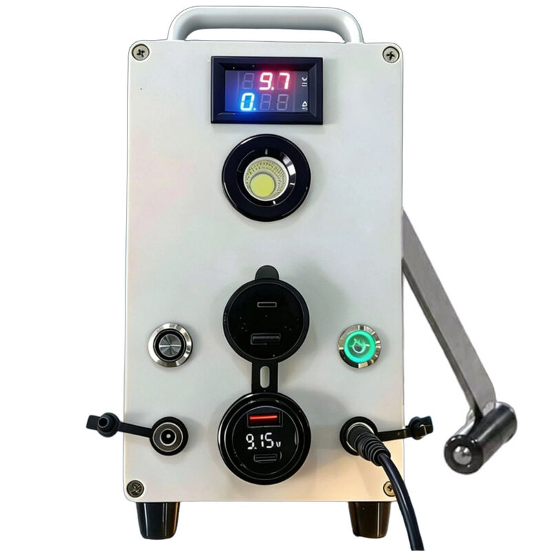 Hand Crank Generator Phone Charger Outdoor Camping Emergency Power Supply 5V 12V 30 Watts