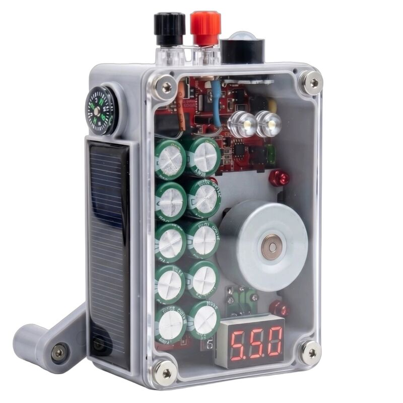USB 5 Volts Hand Crank Generator Emergency Phone Charger Outdoor Camping Lighting Ignition