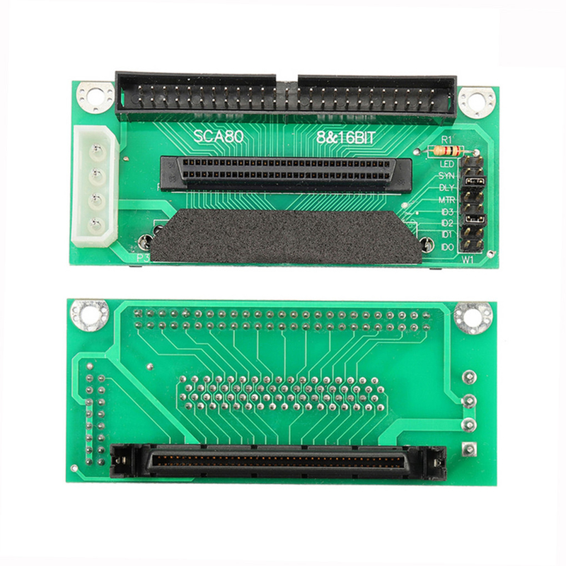 SCSI SCA 80 Pin to 68Pin to 50 Pin IDE Hard Disk Adapter Interchangeable Converter