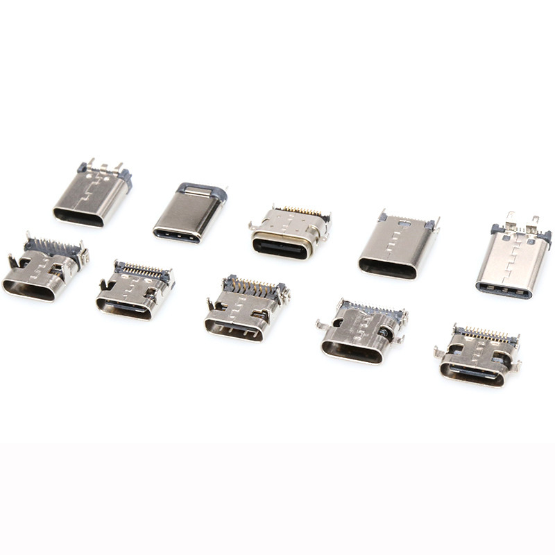 24P USB 3.1 Type C Receptacle 24-pin Fast Charging Port Female Socket Jack PCB Connector