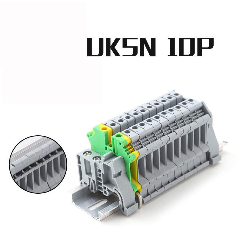 UK5N UK Series DIN Rail Screw Clamp Terminal Blocks 0.2-4mm² 800V 41A