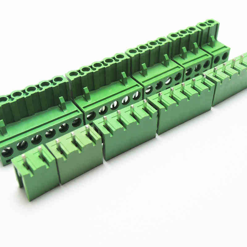 5.08mm Pitch PCB Plugin Screw Terminal Blocks Plug + Straight Pin Header