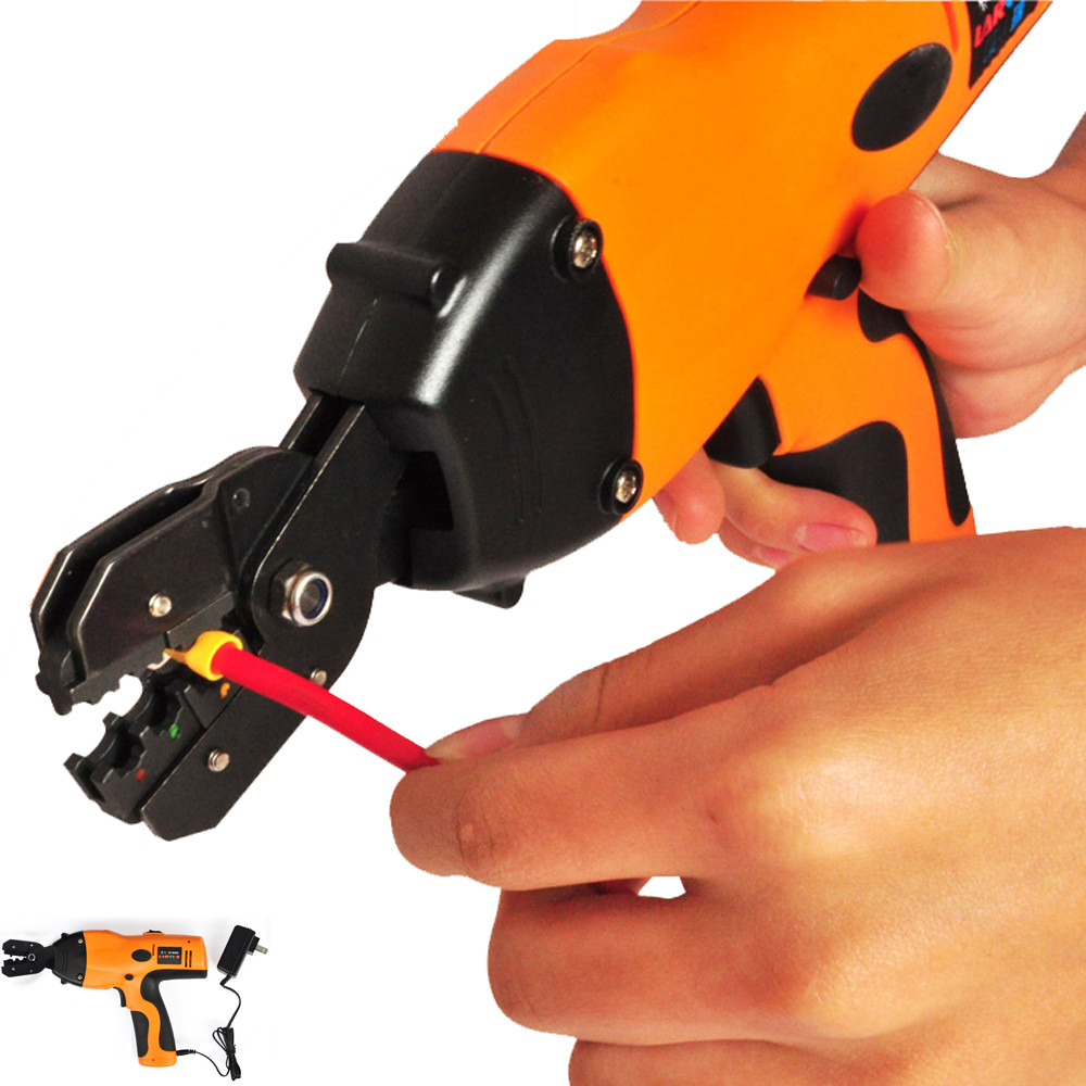 Electric Battery Powered Handheld Cable Wire Crimper Automatic Crimping 
