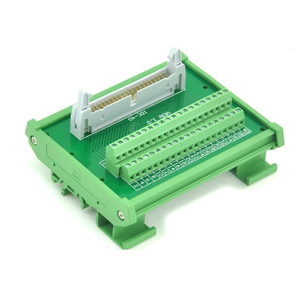 IDC 40P 40 Pin Connectors to Screw Terminal Block Wiring Breakout Board