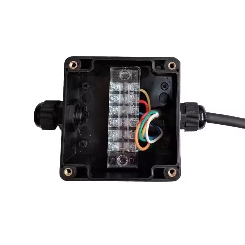Black Outdoor Waterproof Cable Connector Junction Box With Terminals ...