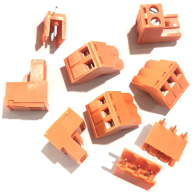 Orange 5.08mm Pitch PCB Pluggable Screw Terminal Blocks Plug + Pin Header Socket