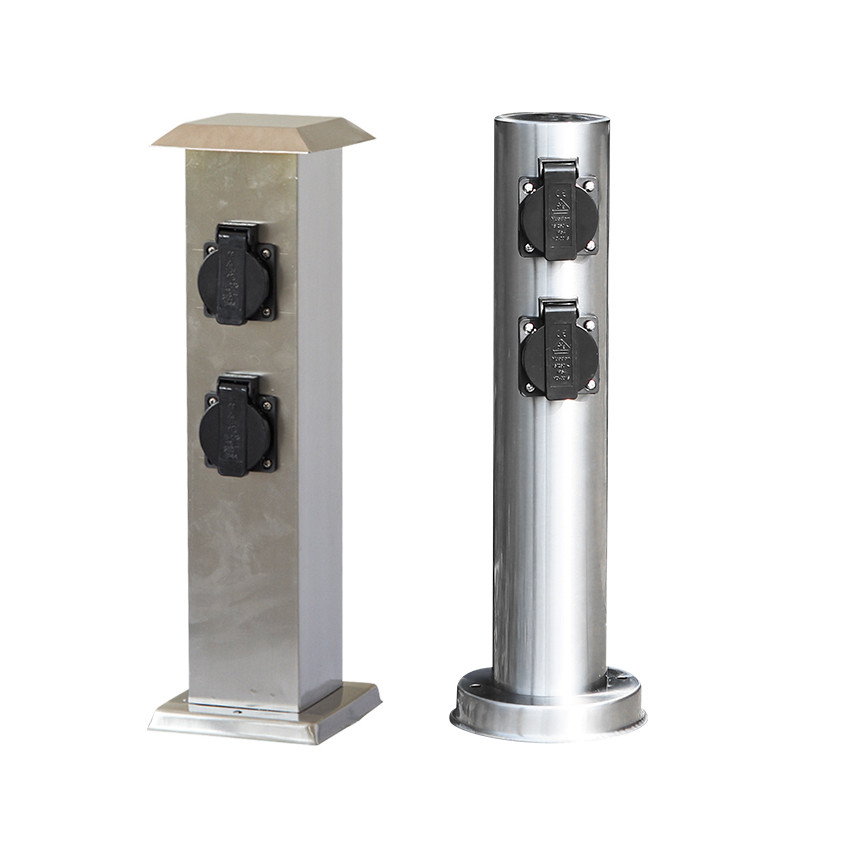 Stainless Steel Outdoor Garden Inground Lawn Electrical Power Sockets