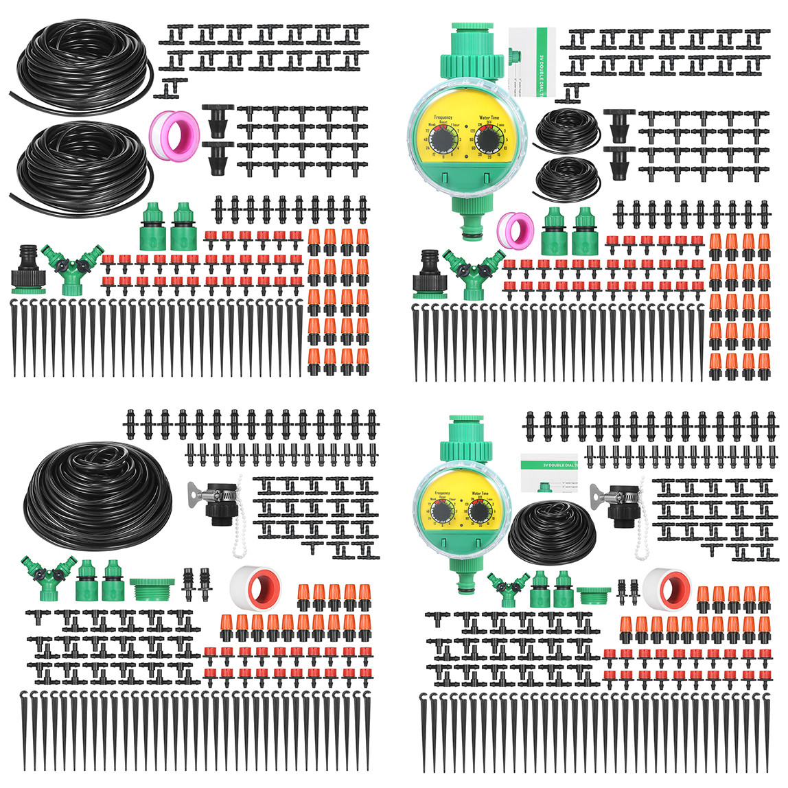 30 40 Meters Water Drip Irrigation Kit Greenhouse Automatic Watering